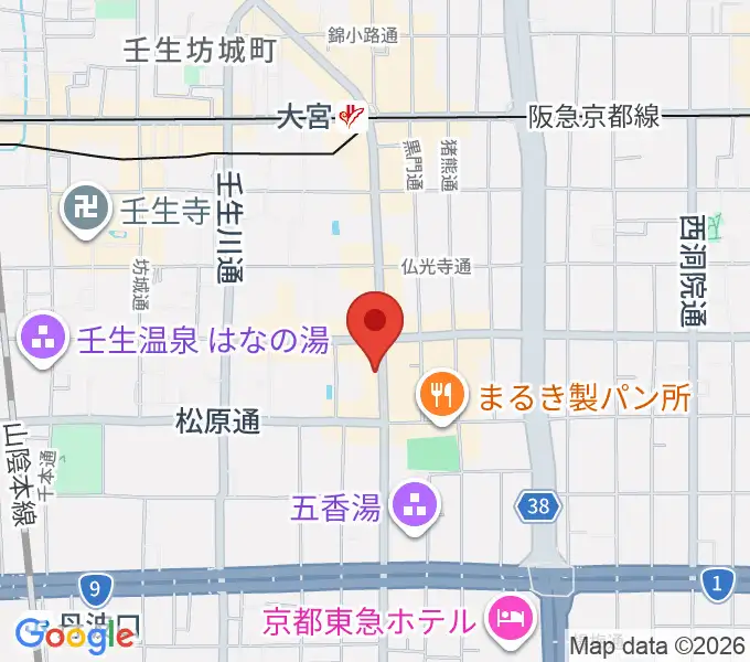 太鼓センター TAIKO-LAB京都の地図