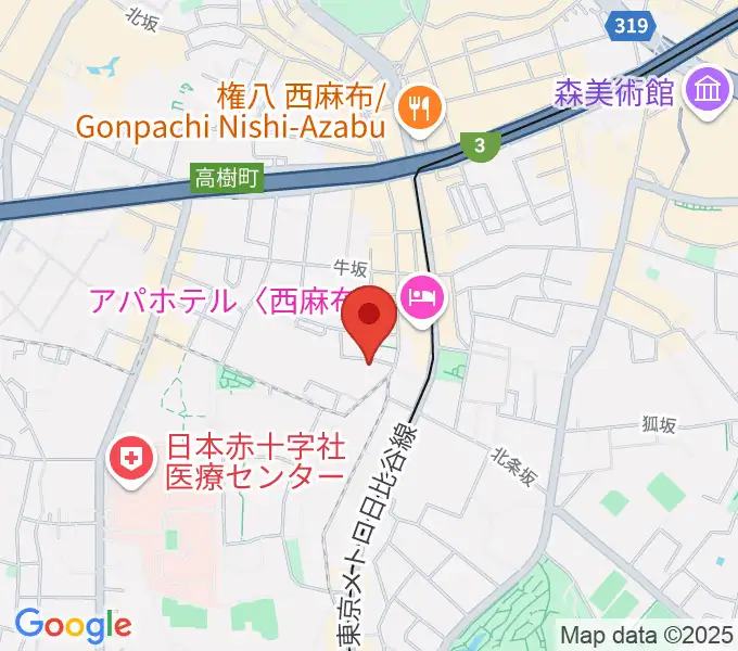高田ハープサロンの地図