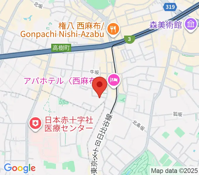 高田ハープサロンの地図