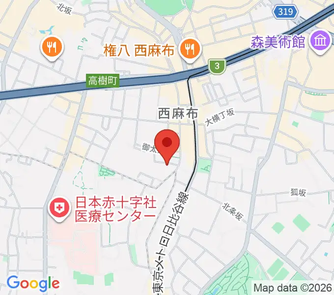 高田ハープサロンの地図