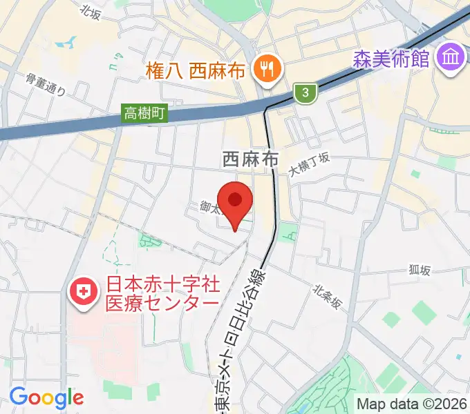 高田ハープサロンの地図