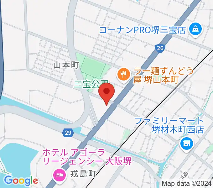 タケモトピアノの地図