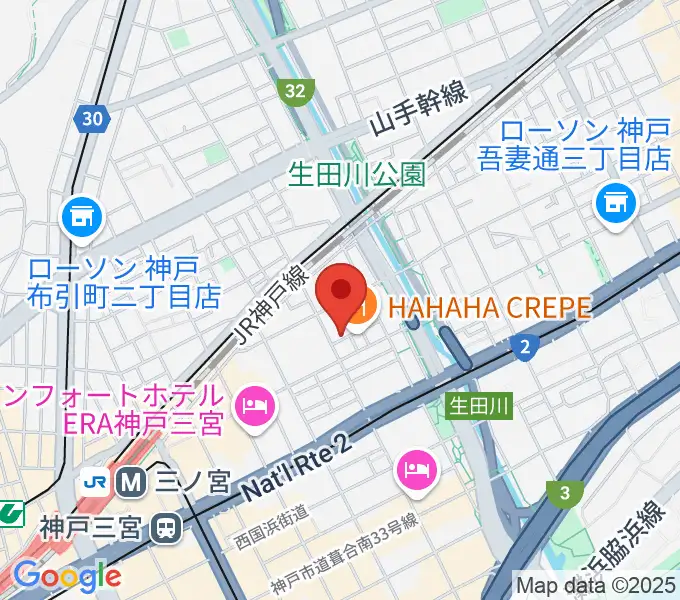 ジャンベ・民族楽器メットリーの地図