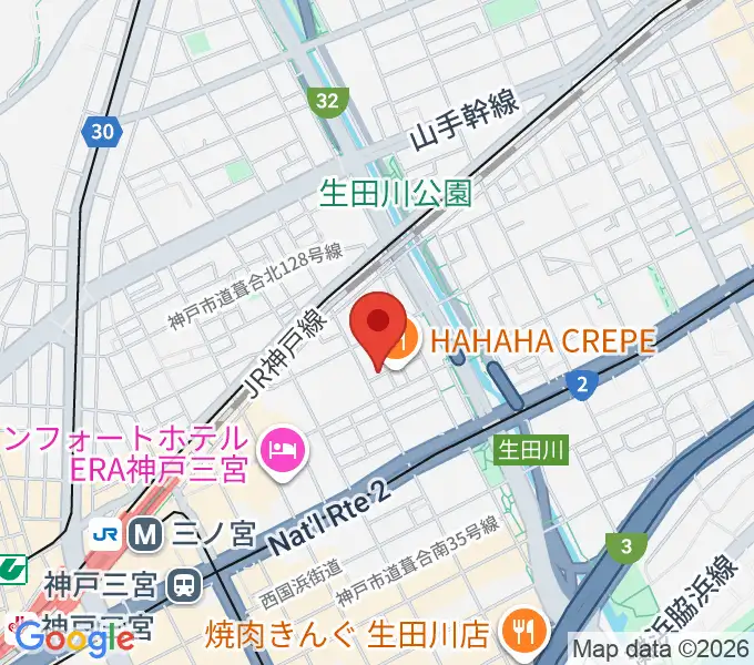 ジャンベ・民族楽器メットリーの地図