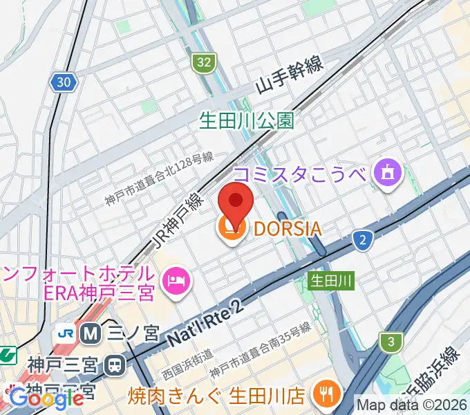 ジャンベ・民族楽器メットリーの地図