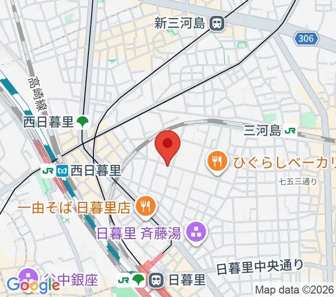 トンボ楽器製作所の地図