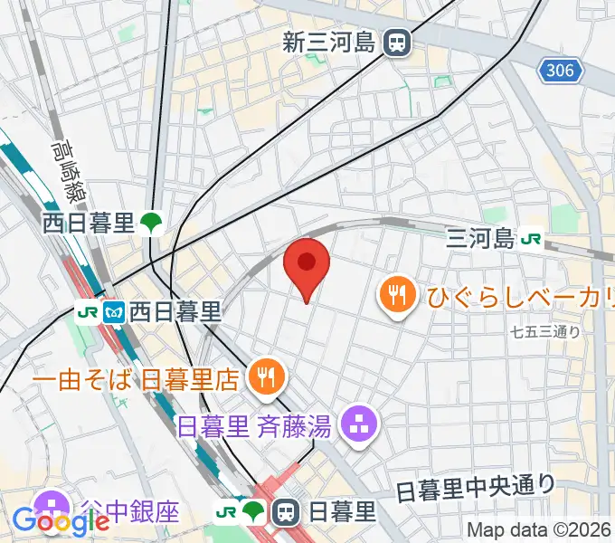 トンボ楽器製作所の地図