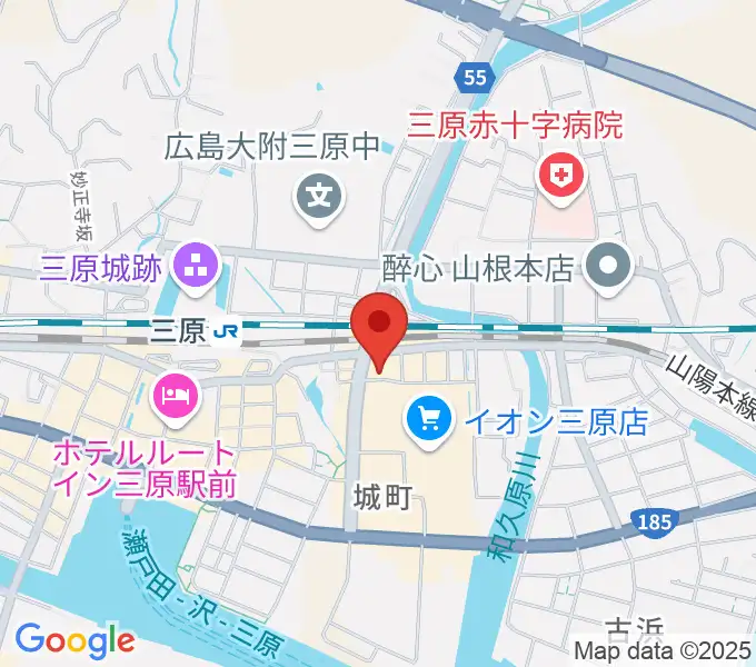 アンリミテッド三原店の地図