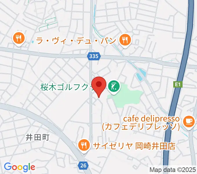 ヴィルトゥオーゾ岡崎店の地図