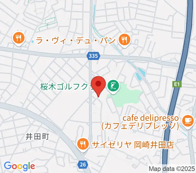 ヴィルトゥオーゾ岡崎店の地図