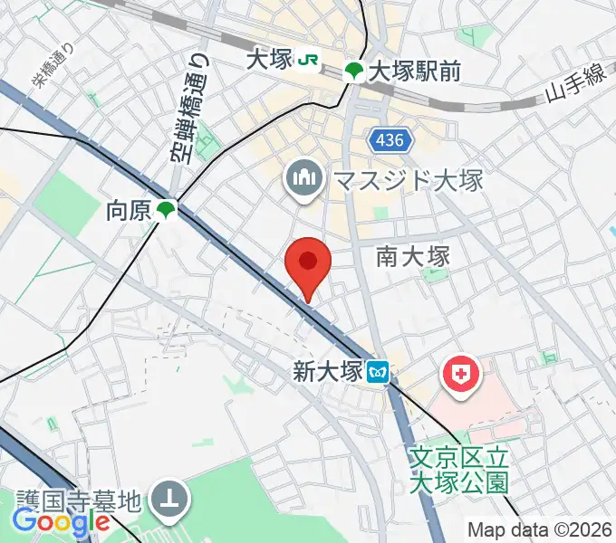 容山銘尺八の地図