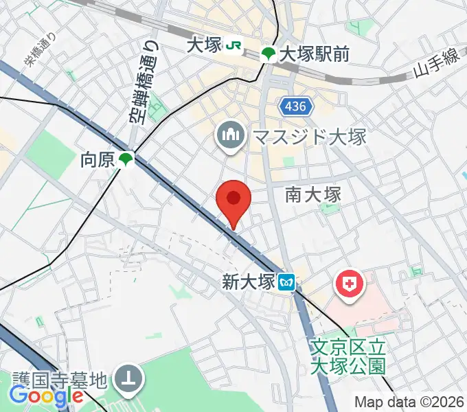 容山銘尺八の地図