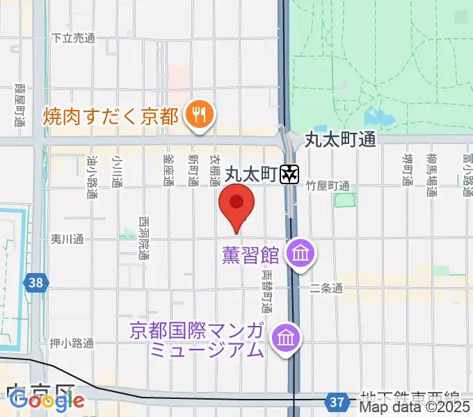 ユリ楽器の地図