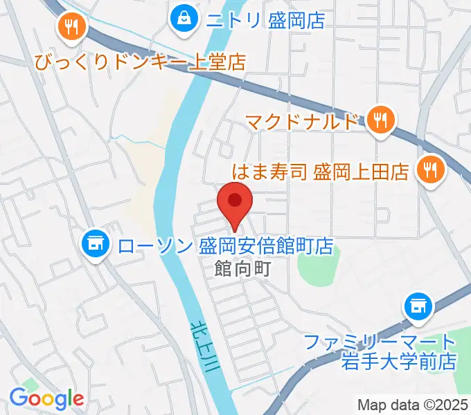 ピアノ工房ハーモニーの地図