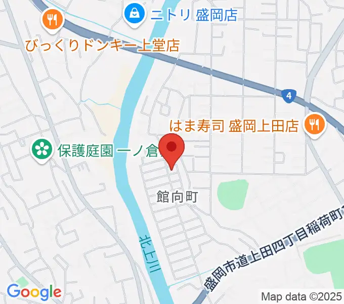 ピアノ工房ハーモニーの地図