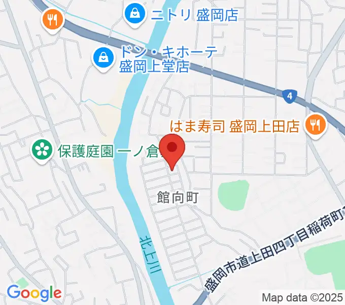 ピアノ工房ハーモニーの地図