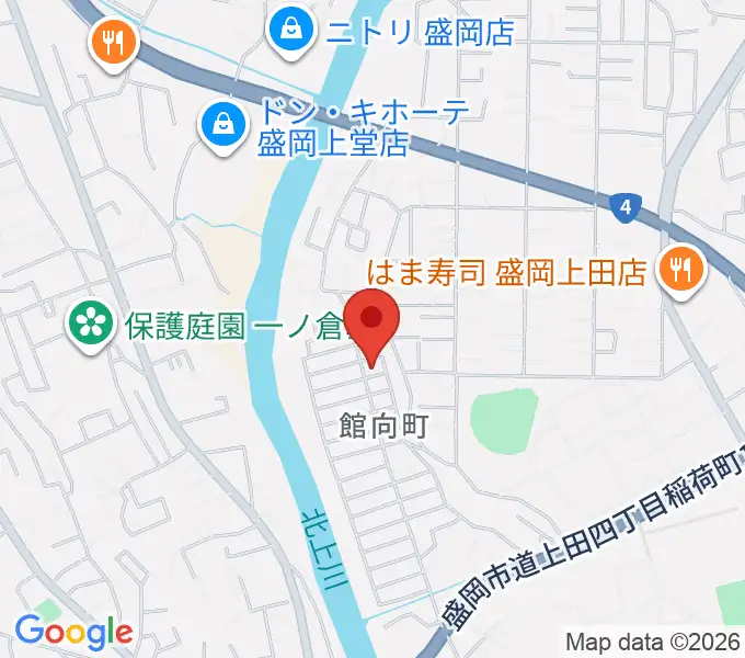 ピアノ工房ハーモニーの地図