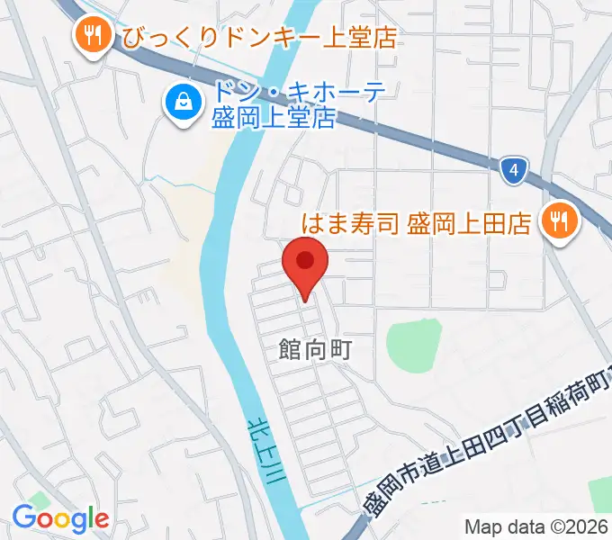 ピアノ工房ハーモニーの地図