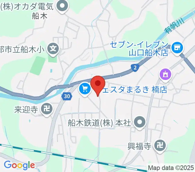 たましげ琴製作所の地図