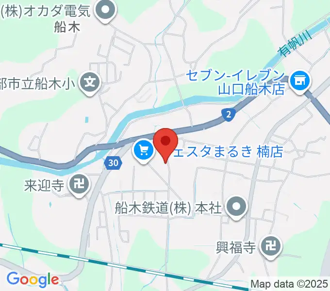 たましげ琴製作所の地図