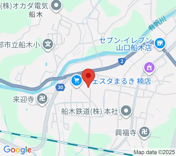 たましげ琴製作所の地図