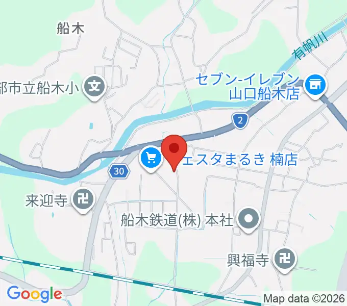 たましげ琴製作所の地図