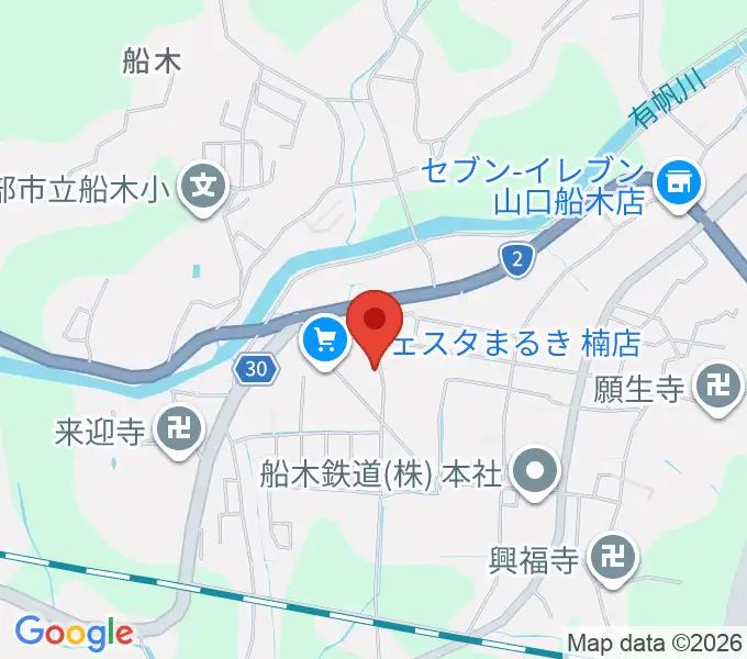 たましげ琴製作所の地図