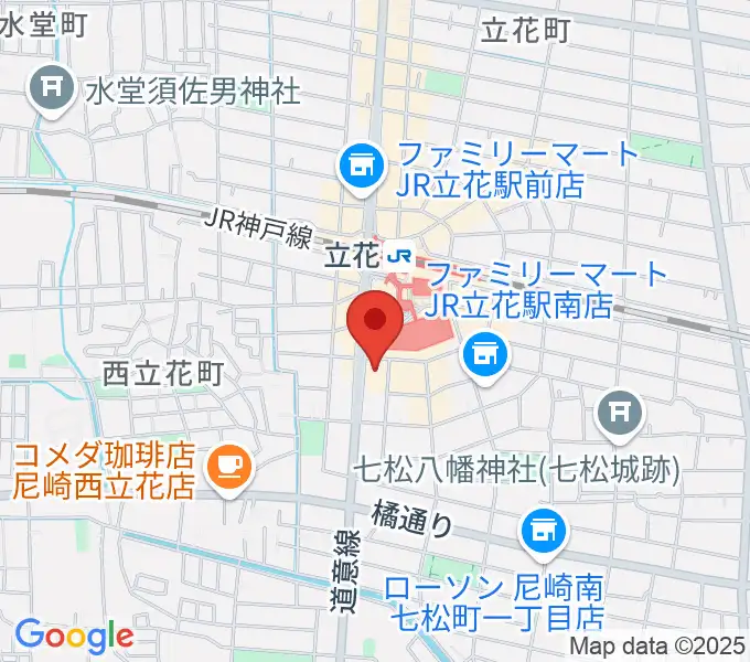 福永管楽器 ハーモニー楽器の地図