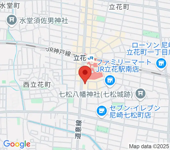 福永管楽器 ハーモニー楽器の地図