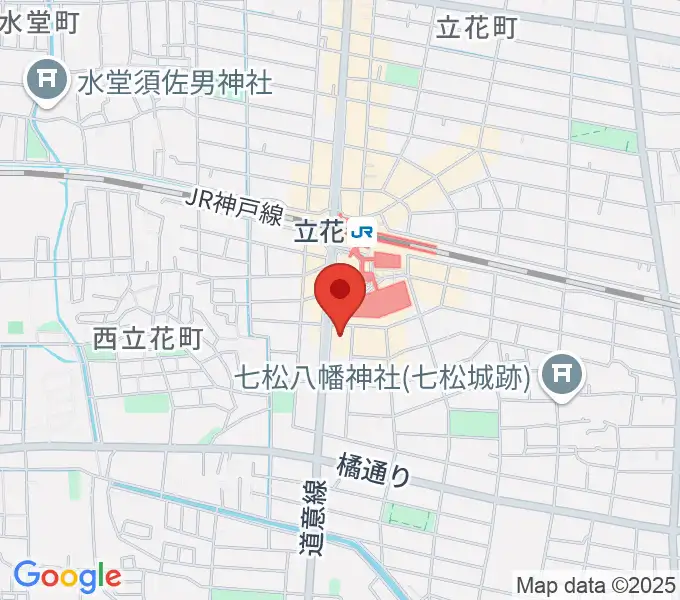 福永管楽器 ハーモニー楽器の地図
