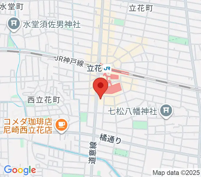 福永管楽器 ハーモニー楽器の地図