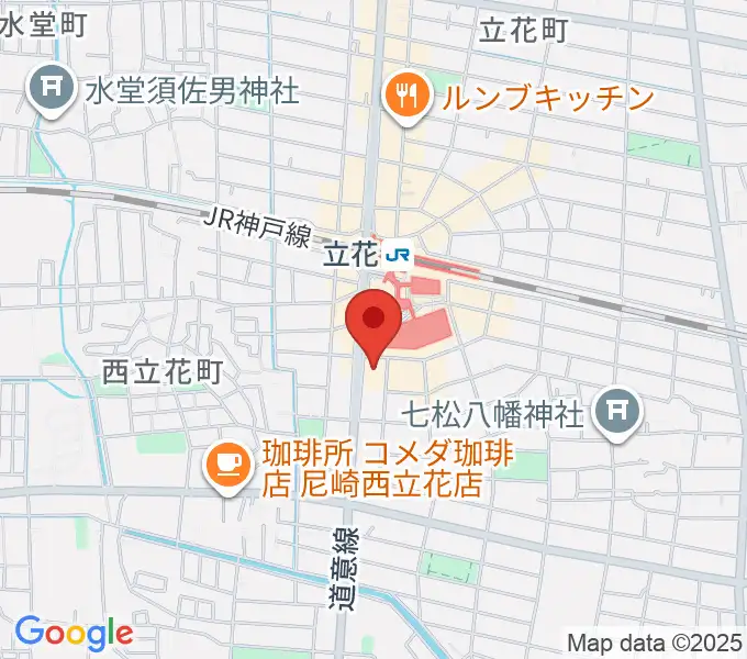 福永管楽器 ハーモニー楽器の地図
