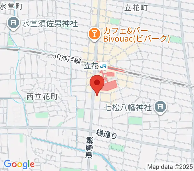 福永管楽器 ハーモニー楽器の地図