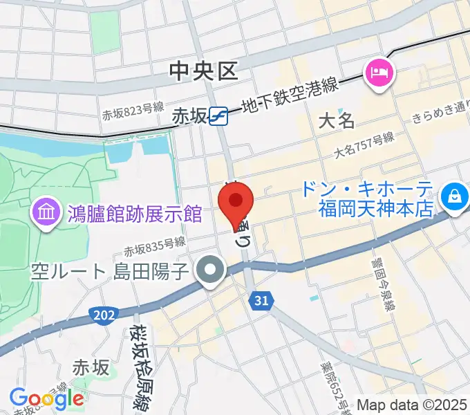 ムジカテラシマの地図