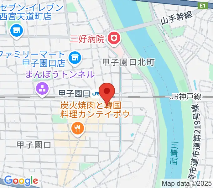 箏三絃なかにしの地図