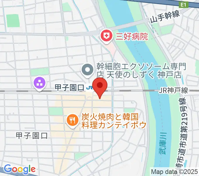 箏三絃なかにしの地図