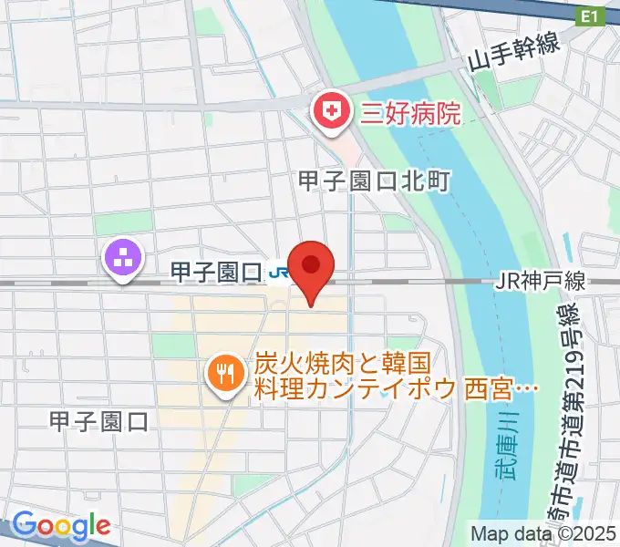 箏三絃なかにしの地図