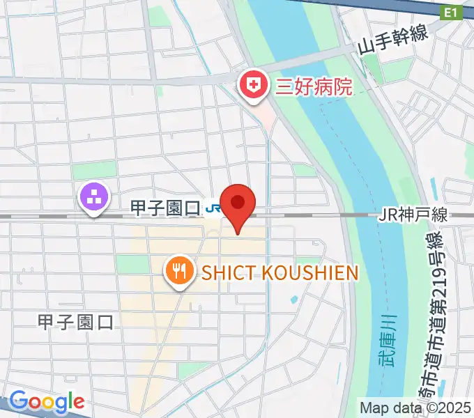 箏三絃なかにしの地図