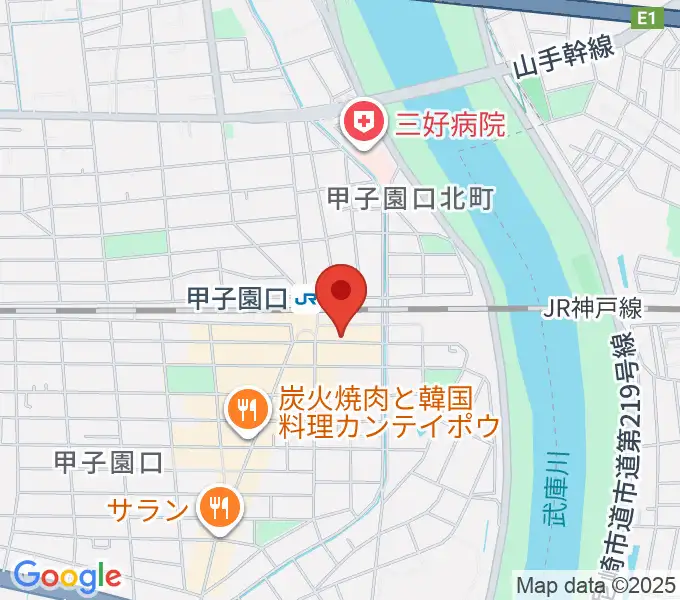 箏三絃なかにしの地図