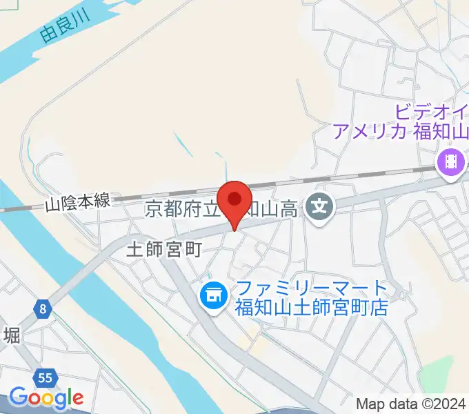 光陽堂 福知山本店の地図