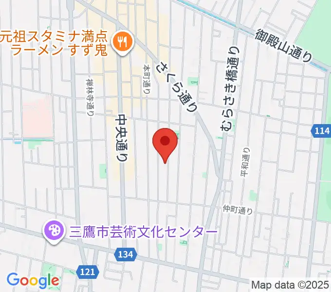 コントラバス専門店アットの地図