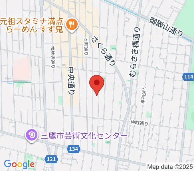 コントラバス専門店アットの地図