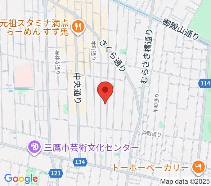 コントラバス専門店アットの地図