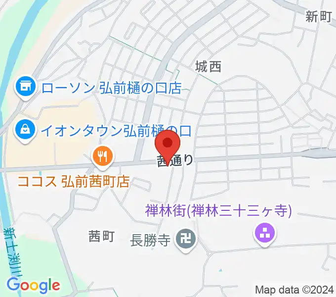 津軽三味線 まんじ三味線店の地図