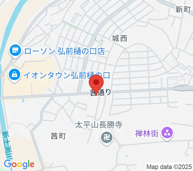 津軽三味線 まんじ三味線店の地図
