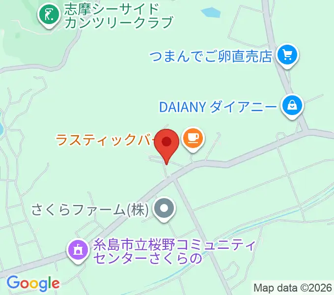 大城ピアノの地図