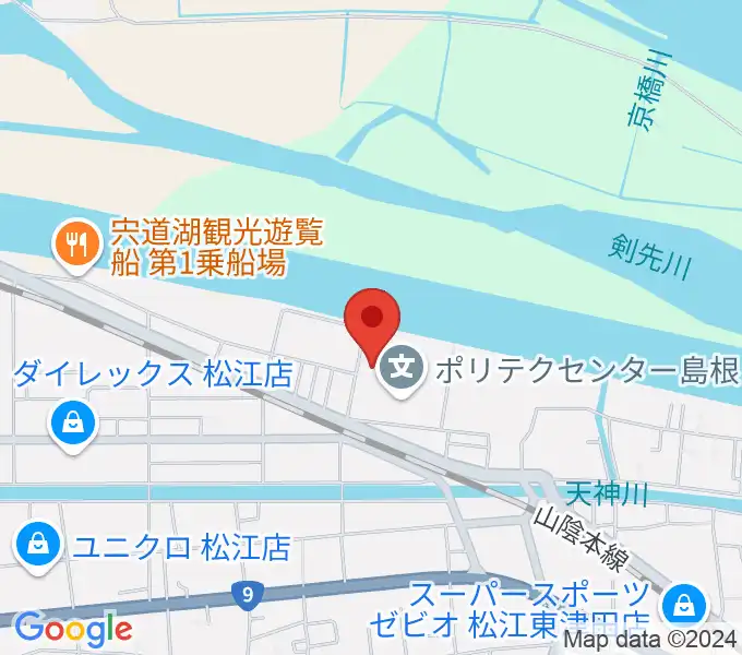 つちえ楽器店の地図