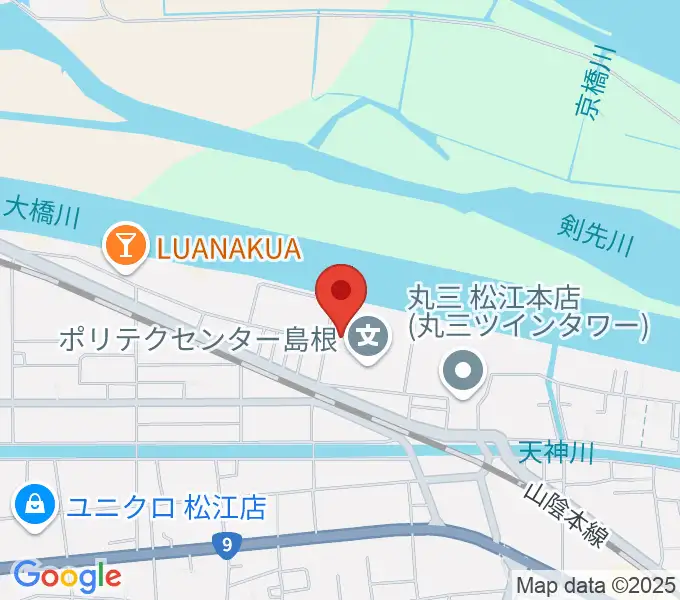 つちえ楽器店の地図