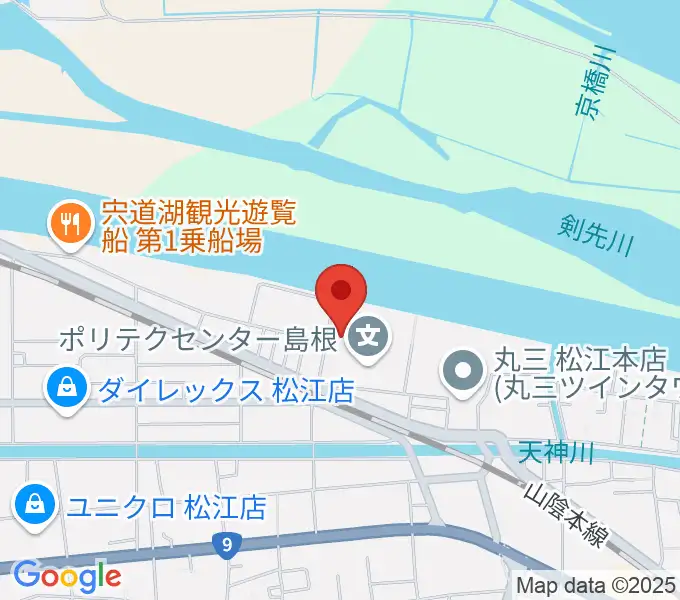 つちえ楽器店の地図