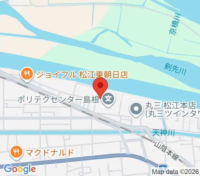 つちえ楽器店の地図
